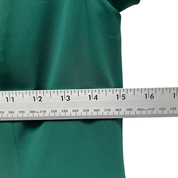 Badgley Mischka Green Off‎ The Shoulder Maxi Dress Women’s Size 6 - Picture 7 of 7